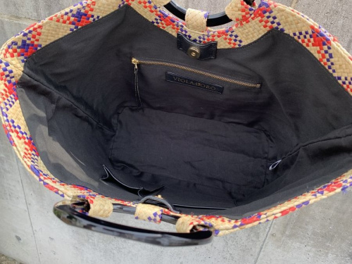 ヴィオラドーロの編込みカゴトートバッグ