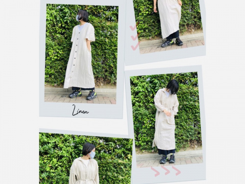 ナチュラルブランドのリネンアイテム