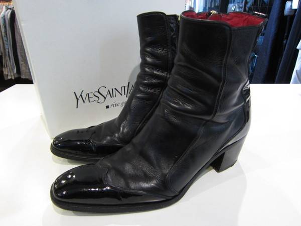 YVES SAINT LAURENT ジョニーヒールブーツ サンローラン YSL www