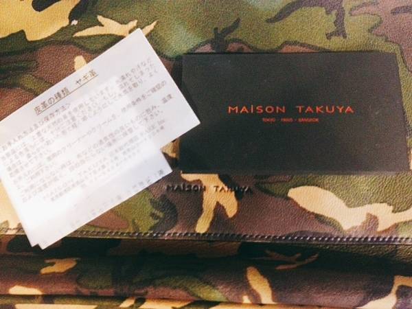 MAISON TAKUYA メゾンタクヤ 巾着バッグ SAMURAI 美品 最旬バッグで洒落感をぐっと上げる、​ あえて持ちたいメンズ巾着
