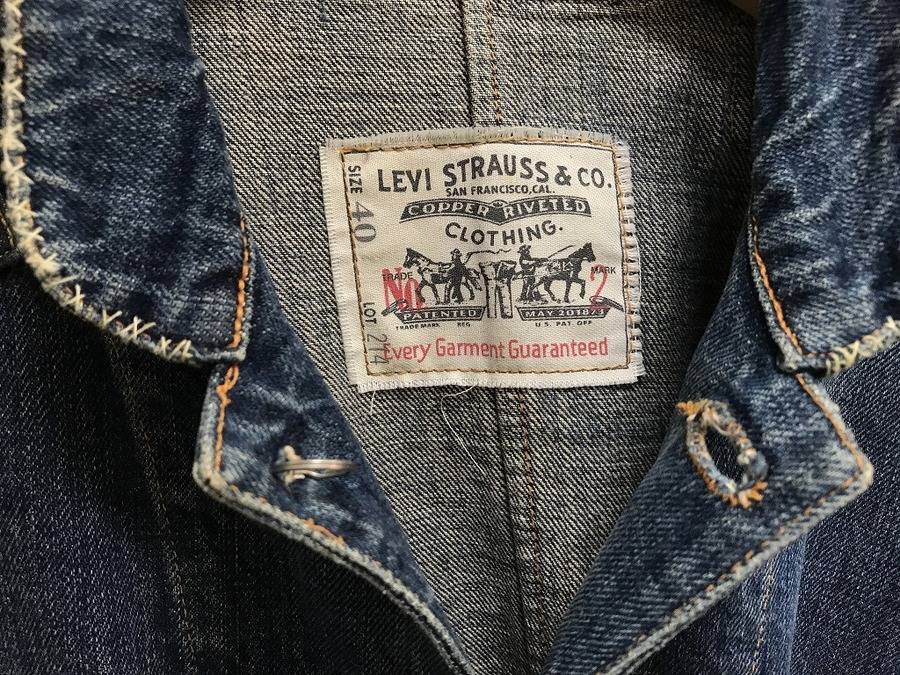 LEVI'S LVC  1901S NO.2デニム　デニムサックコート 40