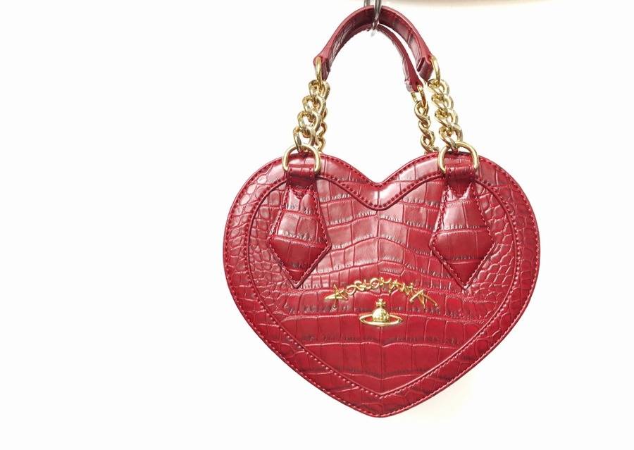 Vivienne Westwood ハート バッグ クロコ ピンク 赤 レッド Vivienne