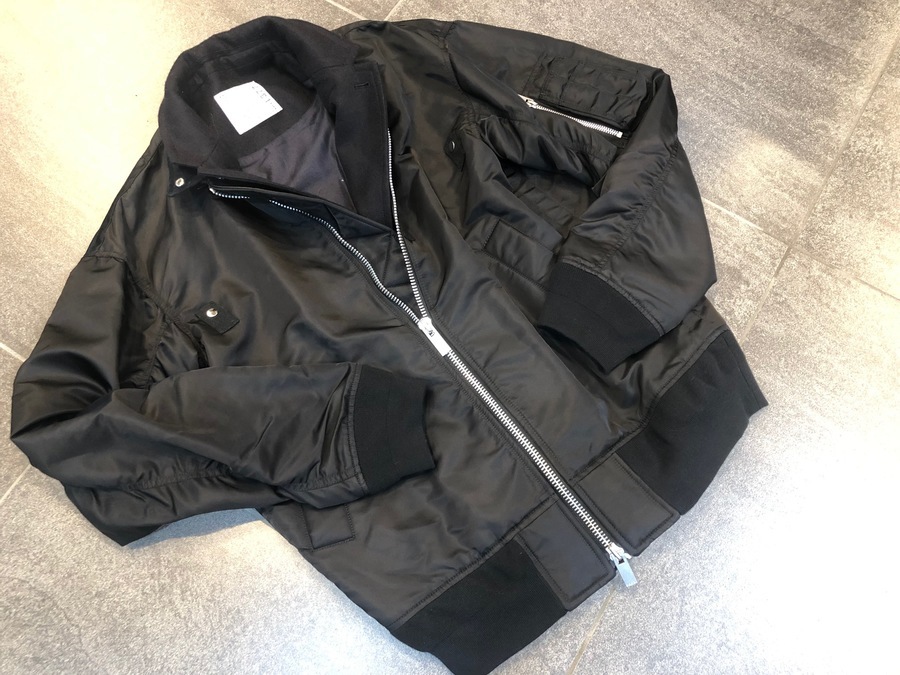 sacai / サカイよりAWのランウェイモデルであるMELTON BLOUSON