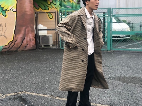FACTOTUM / ファクトタム】オーバーチェックステンカラーコートを入荷