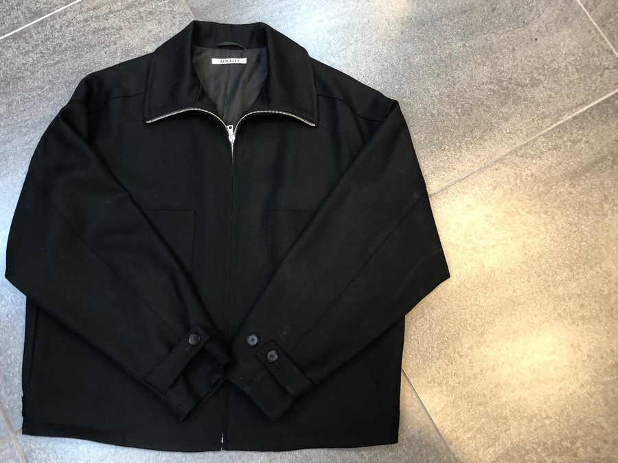 AURALEE / Wool Serge Zip Up Blouson