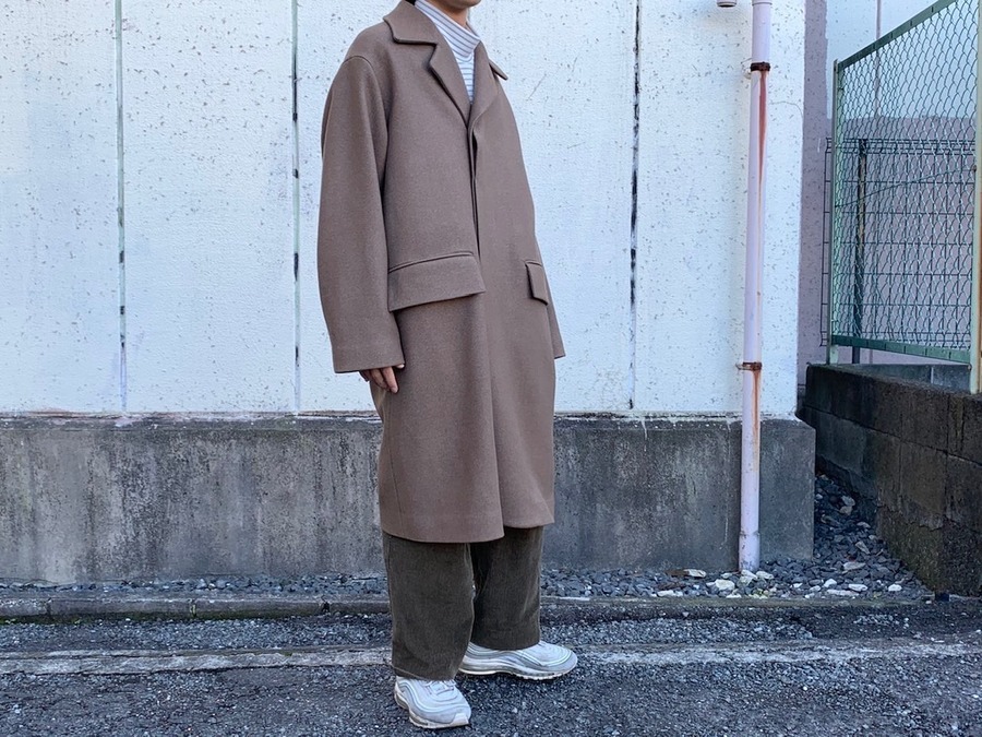 オーラリー 22SS SILK POLYESTER GROSGRAIN SOUTIEN COLLAR COAT A22SC01GR シルクポリエステルグログランステンカラーコート メンズ 4