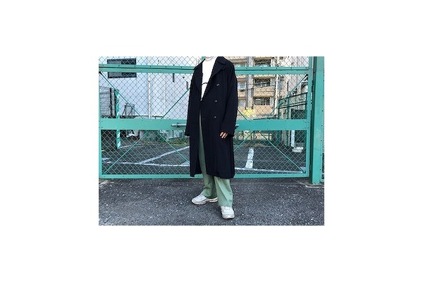 19ss comoli ウールギャバ ダブルブレステッドコート