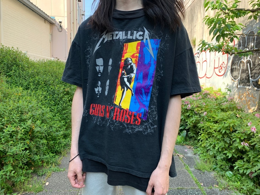 Metallica Guns N Roses メタリカ ガンズ アンド ローゼス 豪華共演の92年ツアーtシャツ入荷 05 02発行