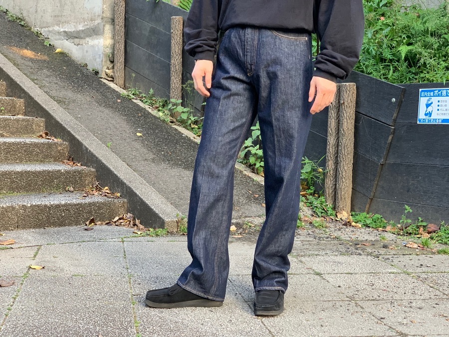 オーラリー/WASHED HARD TWIST DENIM 5P PANTS