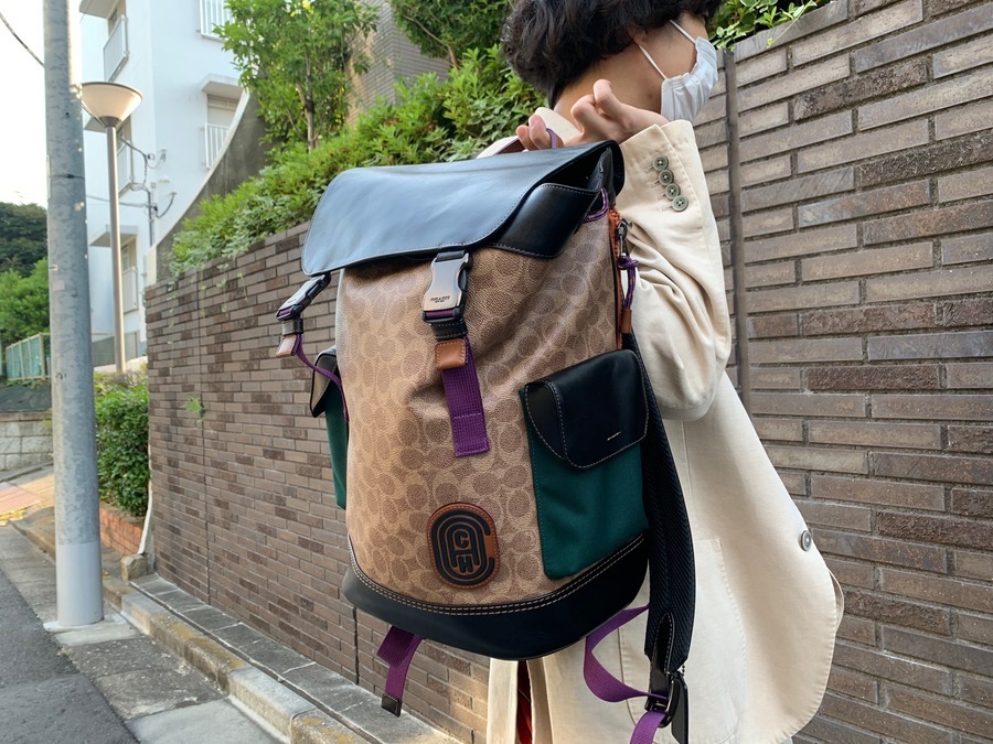 センチ COACH リュック レザー 赤茶 EDBtI-m68718783193 コーチ リビングトン バックパック サイズ