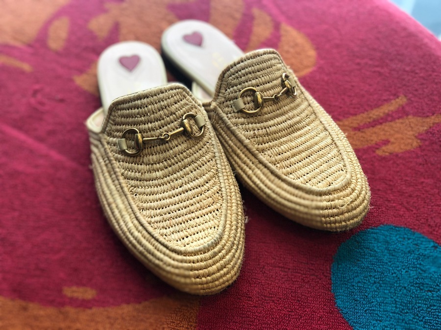 GUCCI ラフィア ベージュ ミュール GUCCI/グッチ】よりプリンスタウンラフィアミュールサンダル入荷の