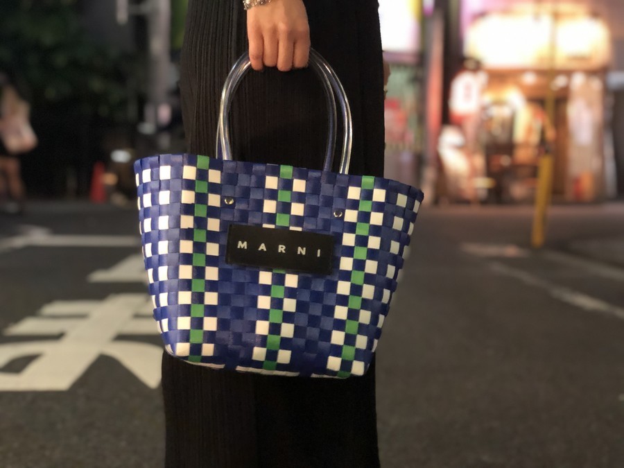 MARNI　マルニ　かごバッグ　ピクニックバック　ストーンホワイト