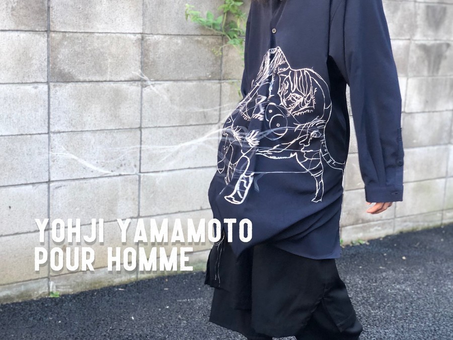 朝倉デザイン Yohji yamamoto POUR HOMME 長袖シャツ-