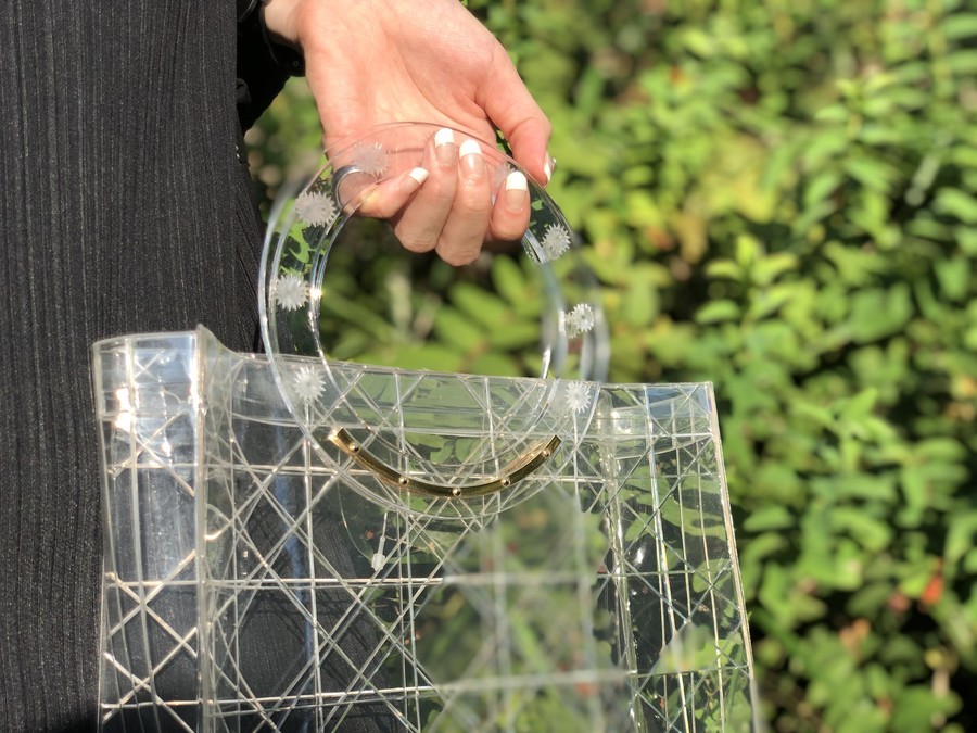 mame kuroguchi / マメクロゴウチ 】定番クリアハンドバッグの