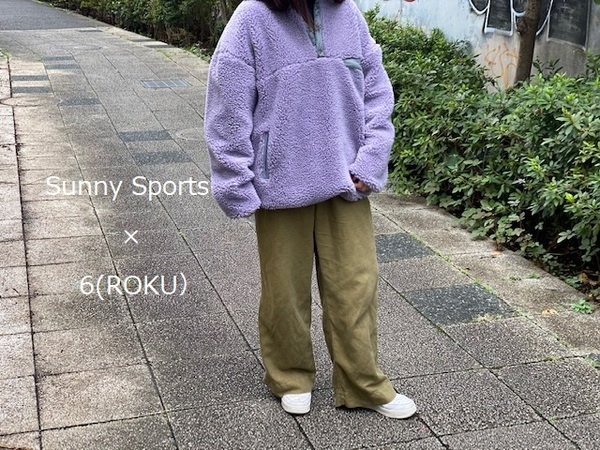 Sunny Sports × 6/サニースポーツ×ロク】のボアプルオーバージャケット 