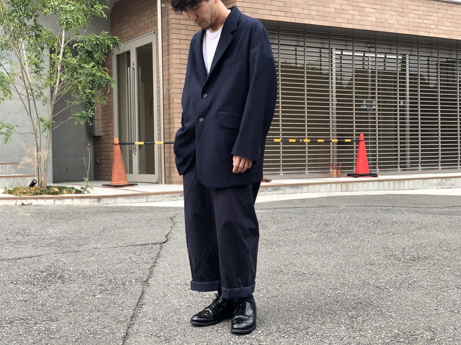 URU WOOL OVER JACKET Navy サイズ1