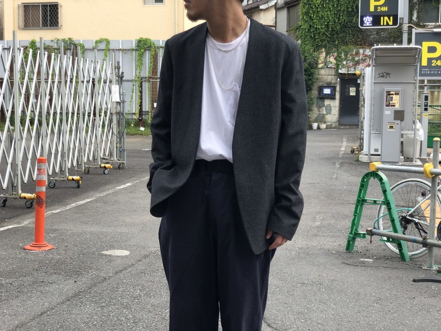 日本製 Maison Margiela 19SS ノーカラージャケット 44サイズ ...