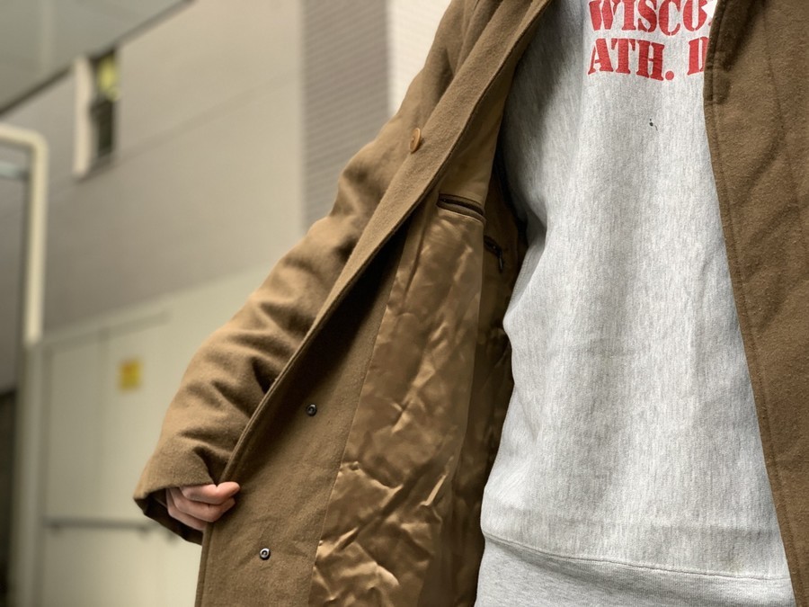 COMOLI コモリ 20AW リネンウールバルカラーコート SIZE3-