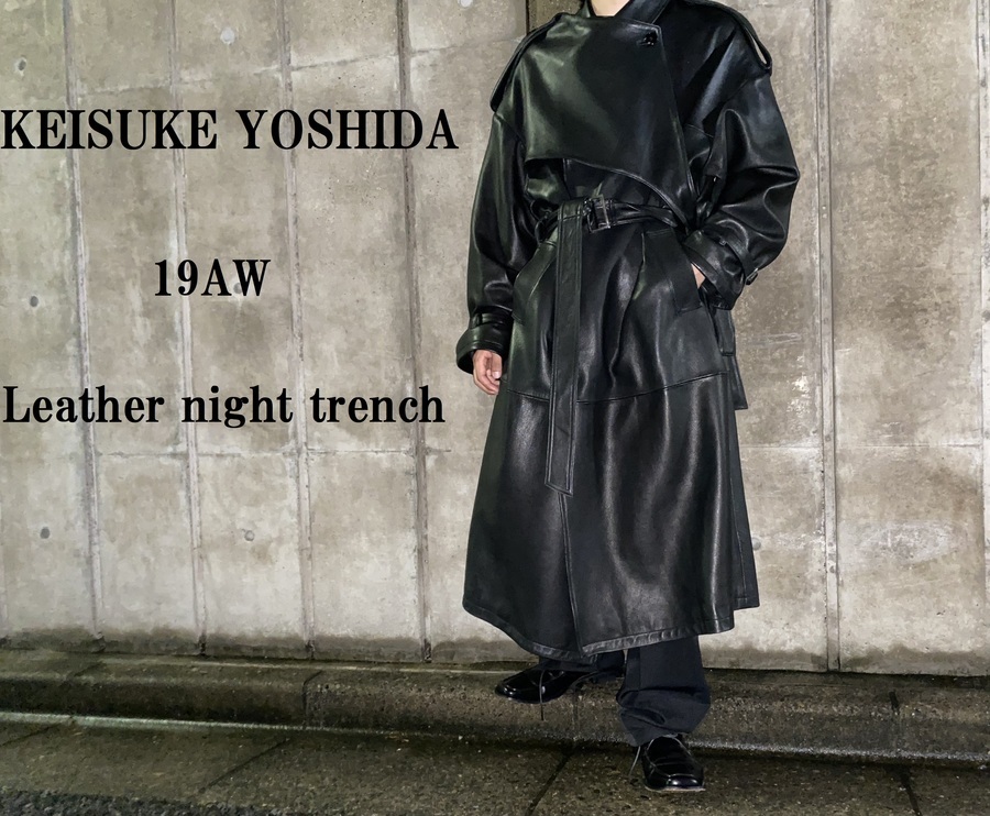 keisuke yoshida trench coat Black