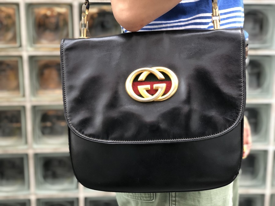 OLD GUCCI/オールドグッチ】よりインターロッキングGシェリー