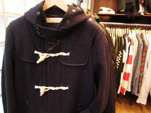 ダッフルコートのハバーサック