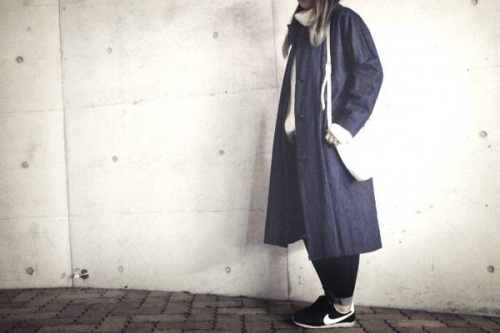 春アウターのトレンチコート