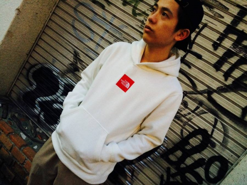 ノースフェイスのパーカー