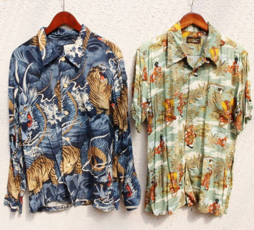 オープンカラーの古着