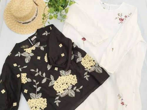 刺繍のワンピース