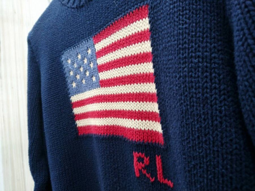 星条旗のニット