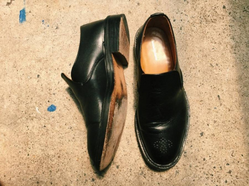 エンダースキーマのレザーシューズ　jung