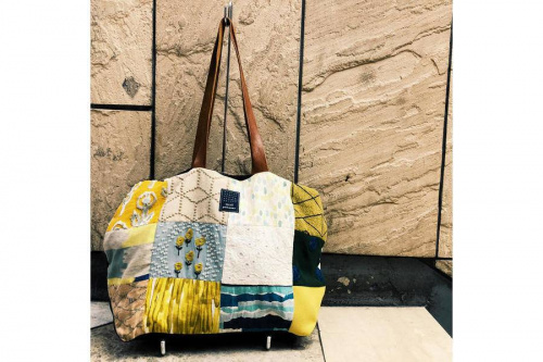 mina perhonen　ミナペルホネンのusa bag　うさバッグ　パッチワーク