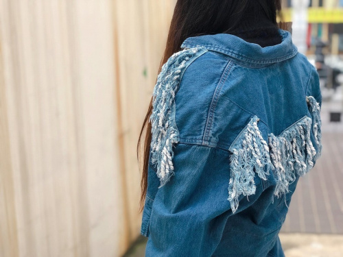 デニム　リメイクの下北沢　古着