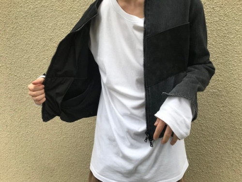 サンシーのvintagecottonsuedeblouson