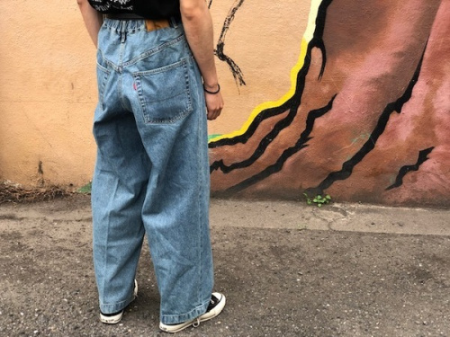 ワイドデニムパンツ