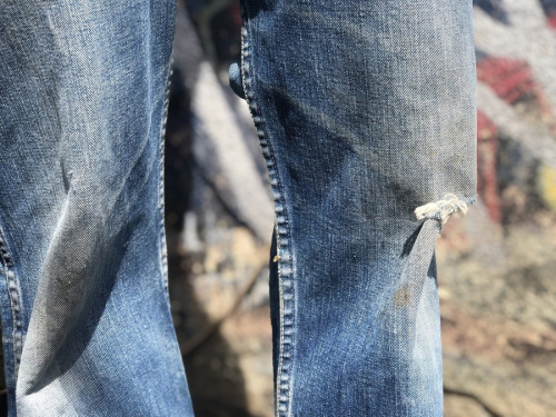 ラングラーのデニムパンツ