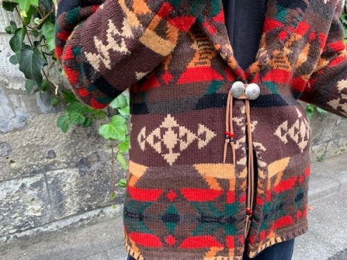 ローレン ラルフローレンのネイティブニットカーディガン