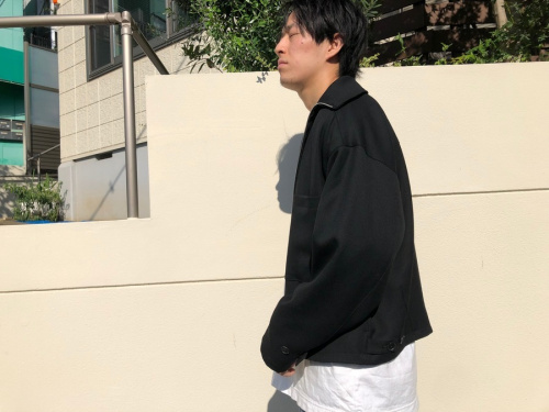 オーラリーのWOOL SERGE ZIP-UP BLOUSON