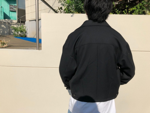 WOOL SERGE ZIP-UP BLOUSONの19AW