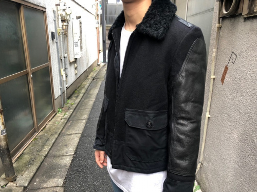 メルトンB−3ジャケットのメンズ