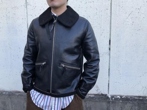 ムートンボンディングG-1ジャケットのメンズ