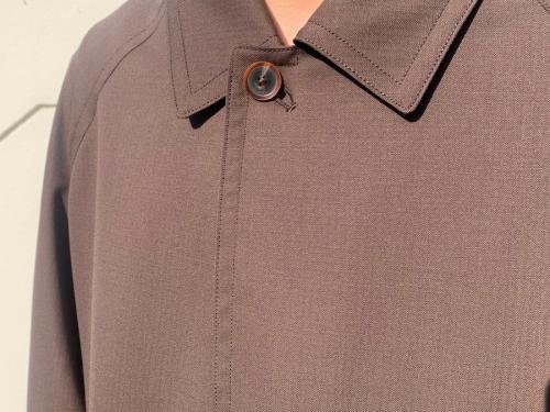 オーラリーのライトウールモヘアステンカラーコート