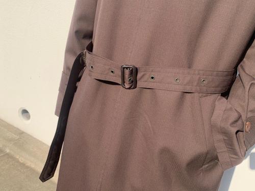 ライトウールモヘアステンカラーコートのメンズ