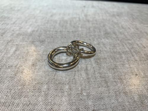 スピネッリ キルコリーンのダブルシルバーリング　ロンハーマン