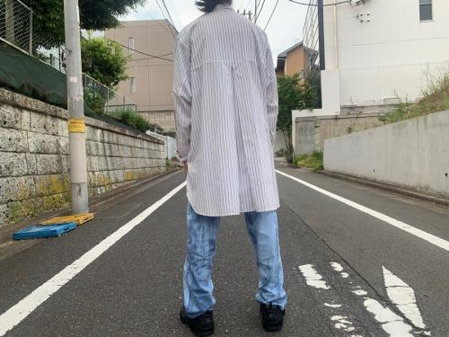 ジエダのシャツ　ストライプシャツ　ビッグシャツ
