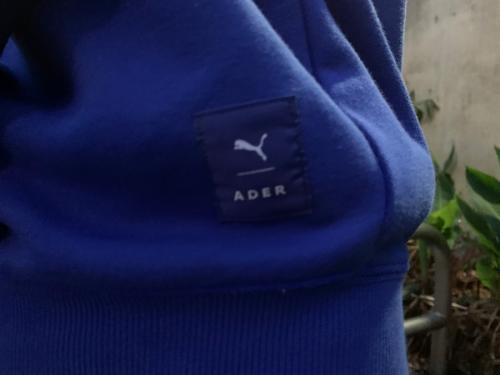 アーダーエラー×プーマのパーカー　ドッキングパーカー