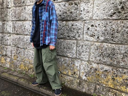 再構築チェックシャツのFlannel Shirt - 7 Cut Shirt