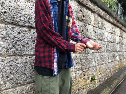 【Rebuild by Needles】リビルドバイニードルス　チェックシャツ① Rebuild by Needles（リビルド バイ ニードルズ）〉別注 Nel