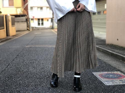 プリーツスカートの19AW