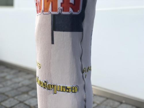 コトハヨコザワのカットソー　カットソーワンピース　プリーツカットソー